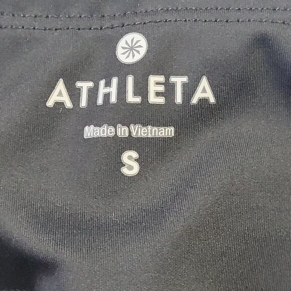 Athleta black 21” leggings workout yoga mesh size S - Picture 5 of 8
